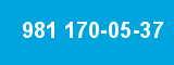 981 170-05-37 981 170-05-37